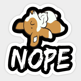 Nope - Corgi (56) Sticker